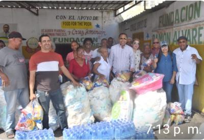 Fundación Ramón Álvarez entrega raciones de comida en Cristo Rey